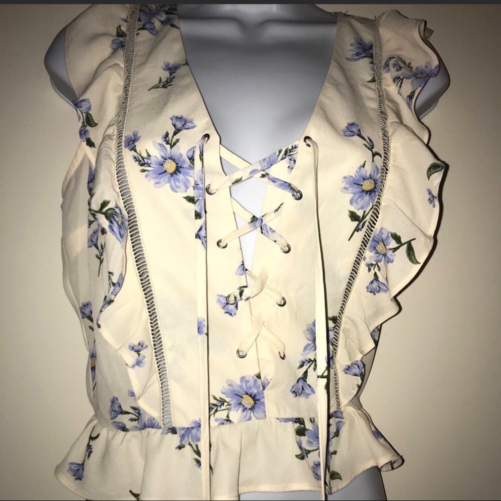 Lyndelle Lace-Up Top